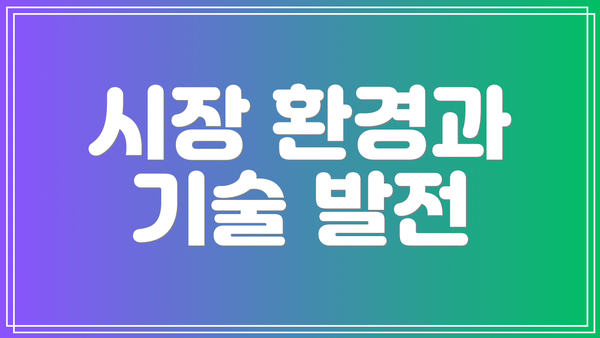 시장 환경과 기술 발전